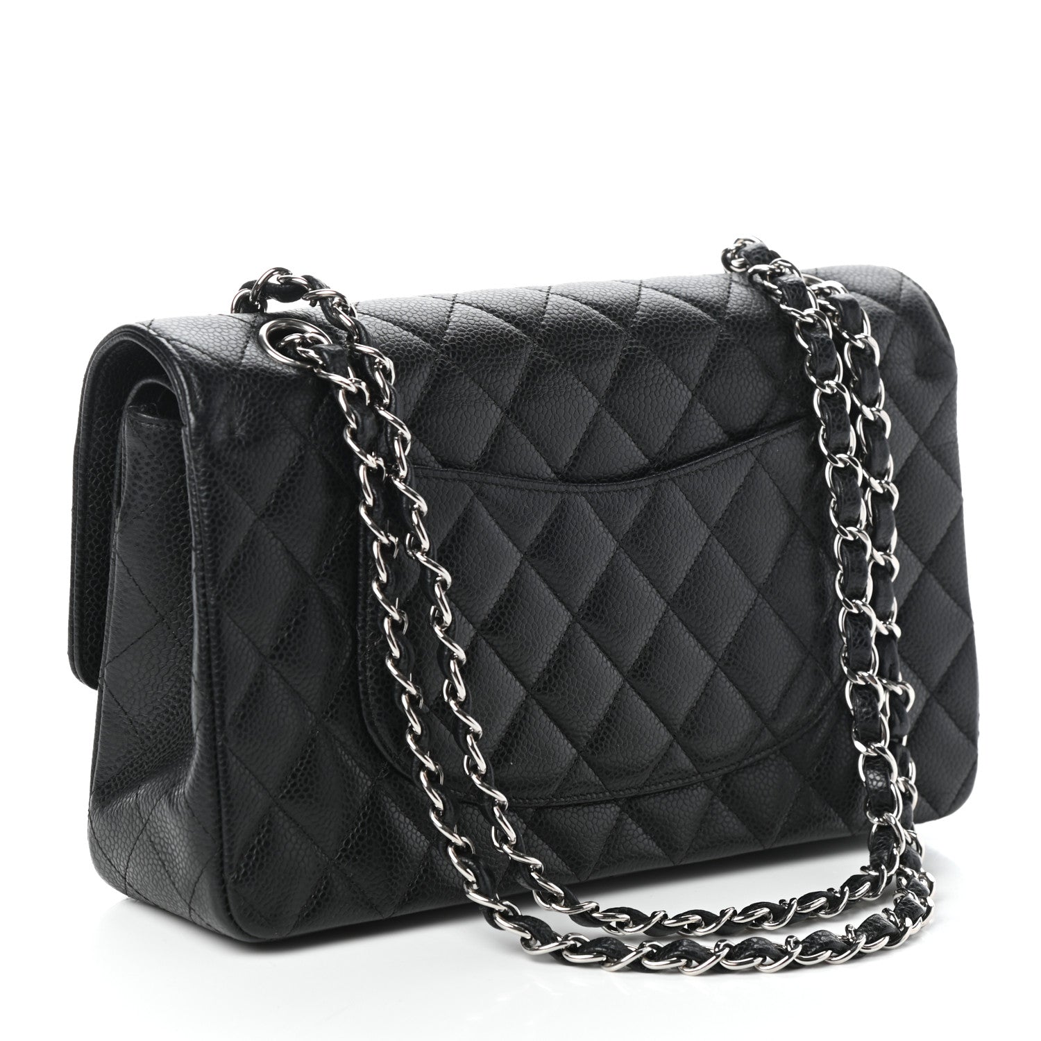 Chanel Caviar Quilted Medium Double Flap Black 3 of 10