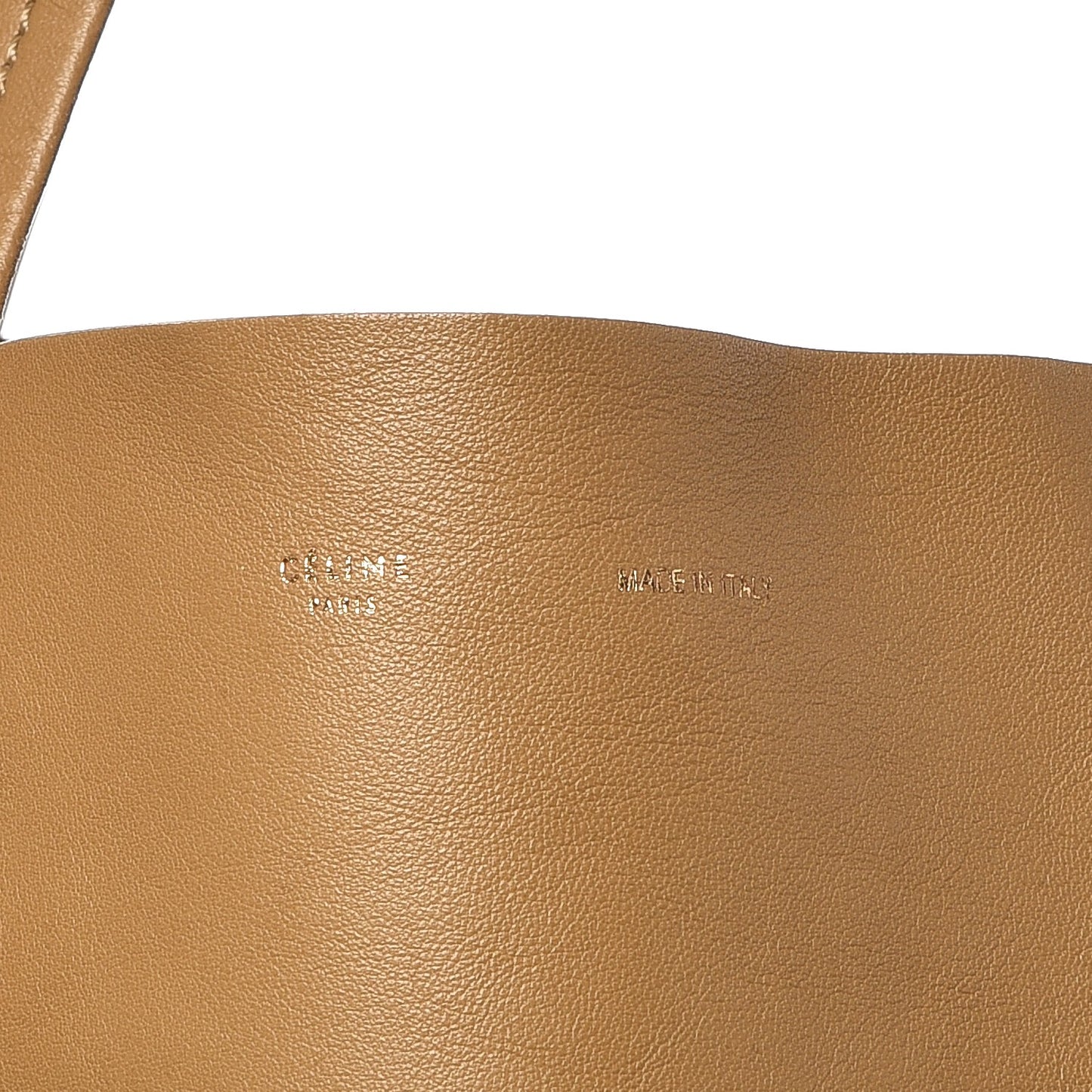 Lambskin Horizontal Bicolor Cabas Camel Midnight