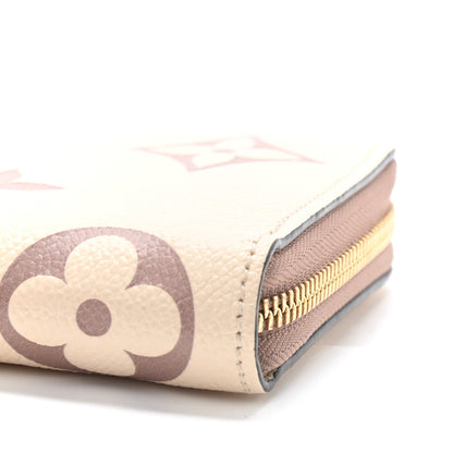 Louis Vuitton Empreinte Monogram Giant Zippy Wallet Creme Bois De Rose 9 of 9