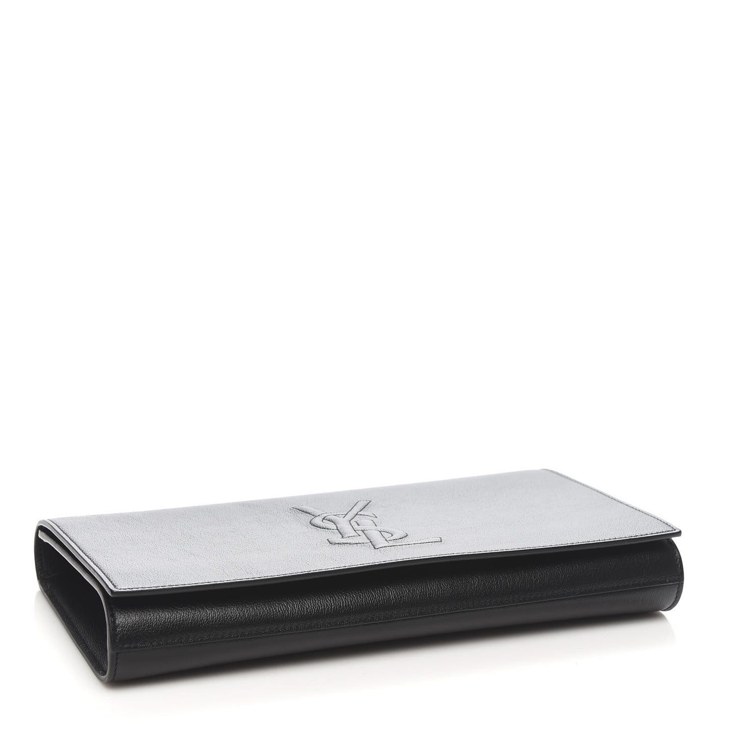 Calfskin Monogram Large Belle De Jour Clutch Black