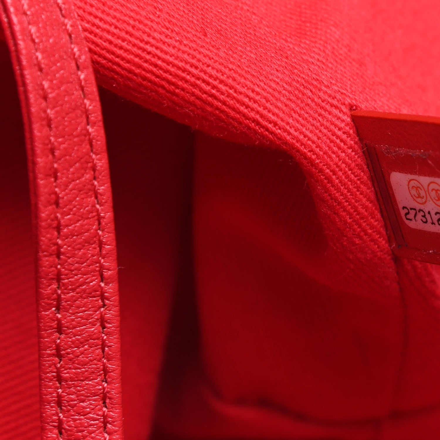 Chanel Canvas Large Double Face Shopping Tote Red 7 of 10