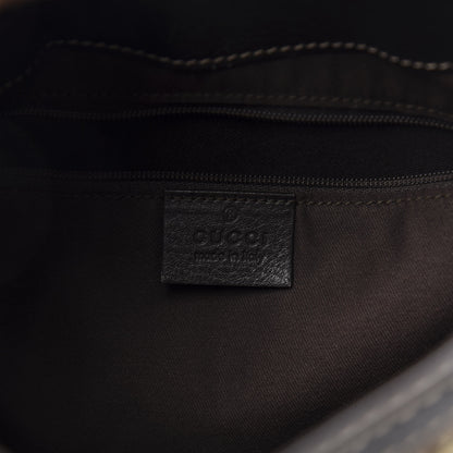 Gucci Monogram Medium New Ladies Web Hobo Dark Brown 8 of 12