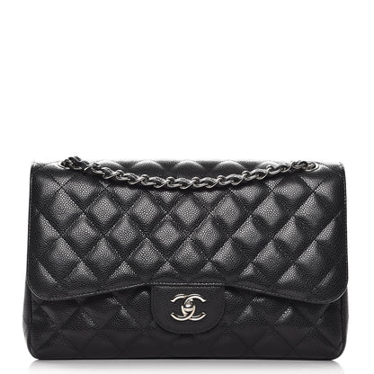 Chanel Caviar Quilted Jumbo Double Flap Black 1 of 9
