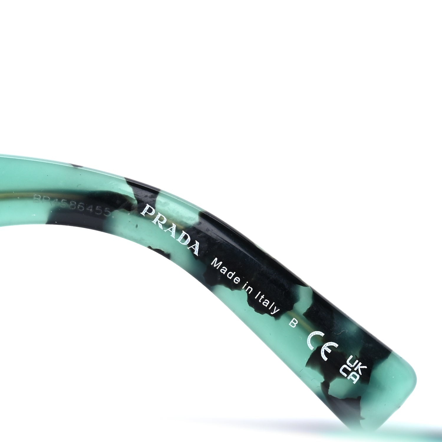 Prada Acetate Symbole Sunglasses SPR 15Y Tortoise Green 6 of 7