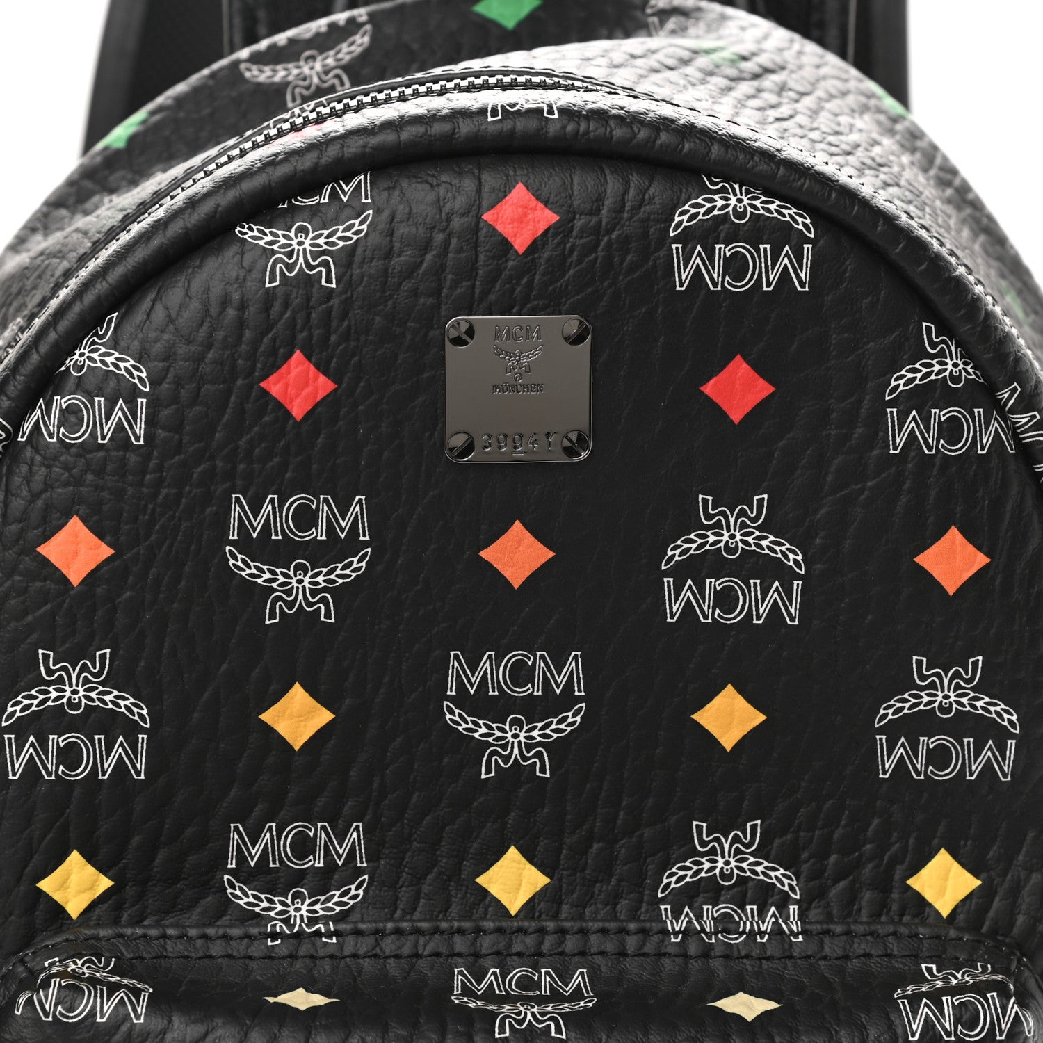 MCM Skyoptic Visetos Small Stark Backpack Spectrum Diamond Black 9 of 9