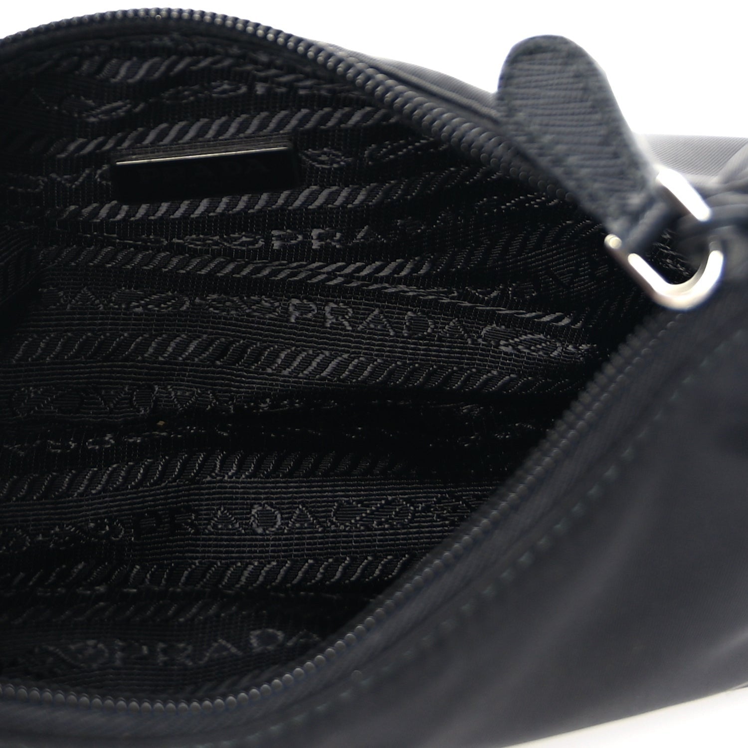 Prada Tessuto Nylon Mini Re-Edition 2000 Bag Black 4 of 8