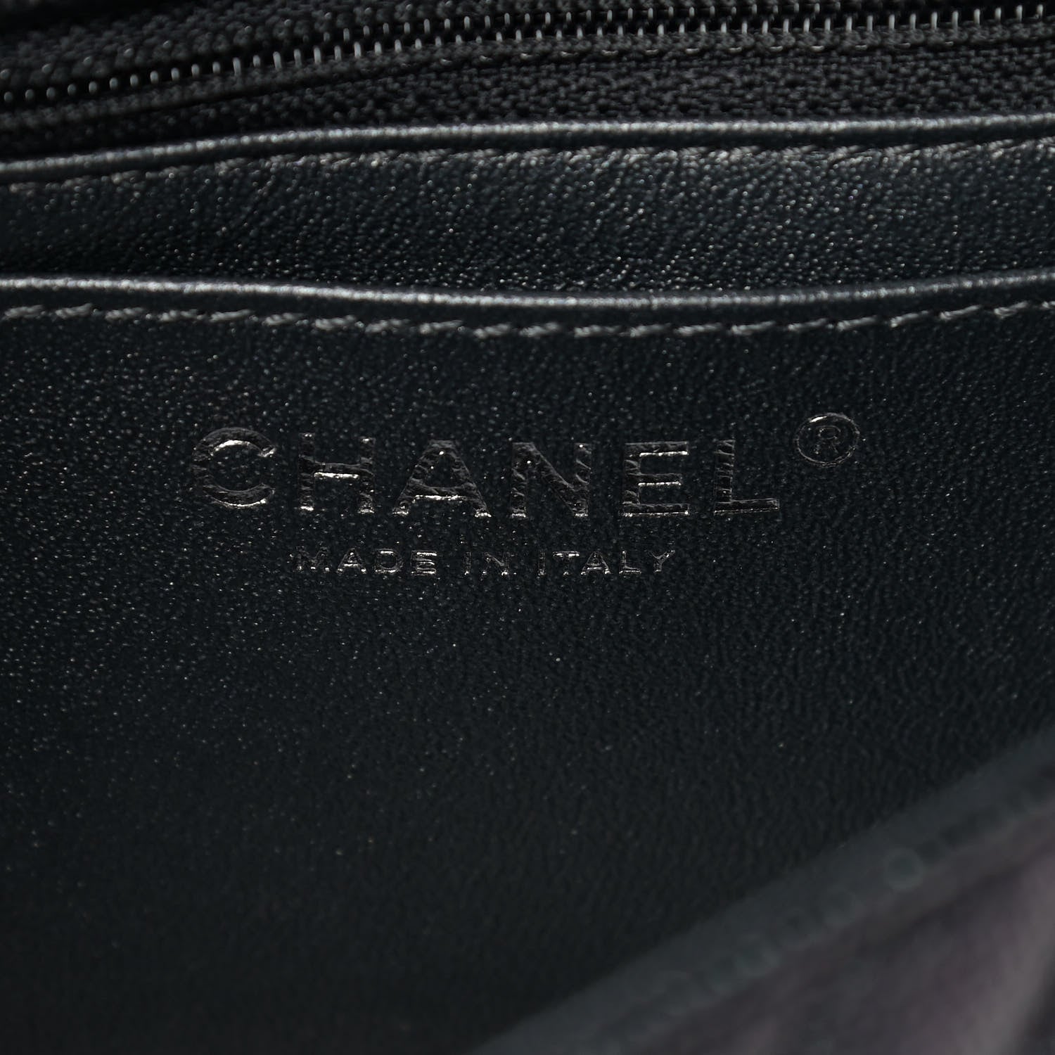 Chanel Iridescent Caviar Chevron Quilted Mini Rectangular Flap Black 6 of 9