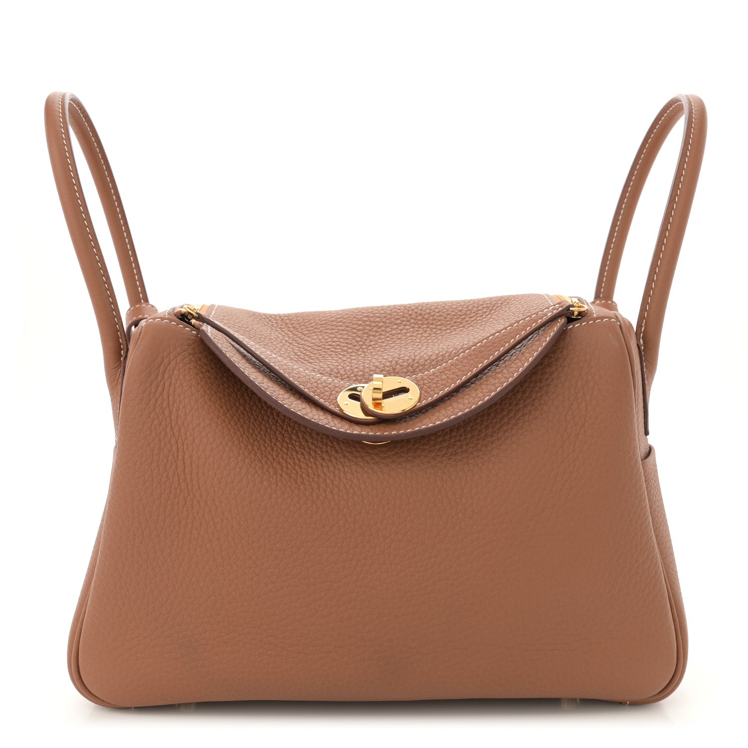 Hermes Taurillon Clemence Lindy 26 Gold 1 of 10