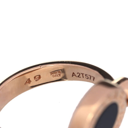 Bvlgari 18K Rose Gold Mother of Pearl Black Onyx BVLGARI BVLGARI Ring 49 4.75 Black 5 of 6