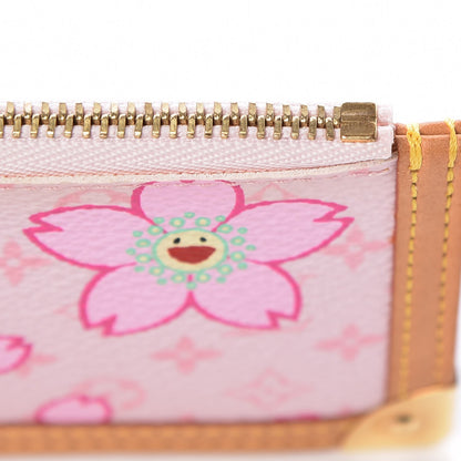 Louis Vuitton Monogram Cherry Blossom Key Pouch Pink 9 of 13