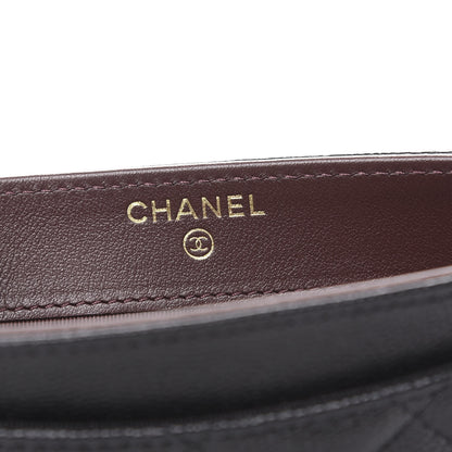 Chanel Caviar Quilted Classic Strap Pouch Black 6 of 9