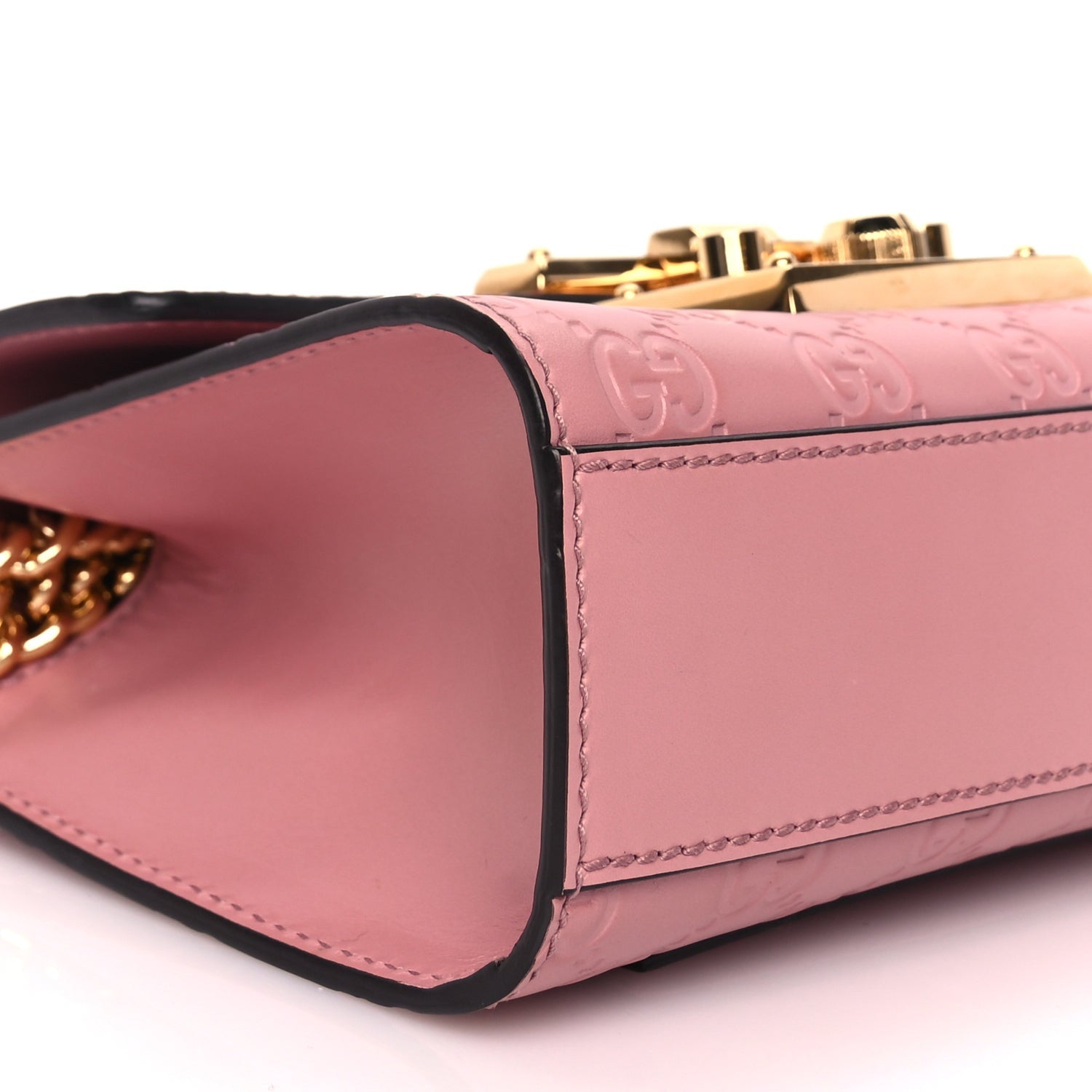 Gucci ssima Small Padlock Shoulder Bag Rose Baby Candy 8 of 10