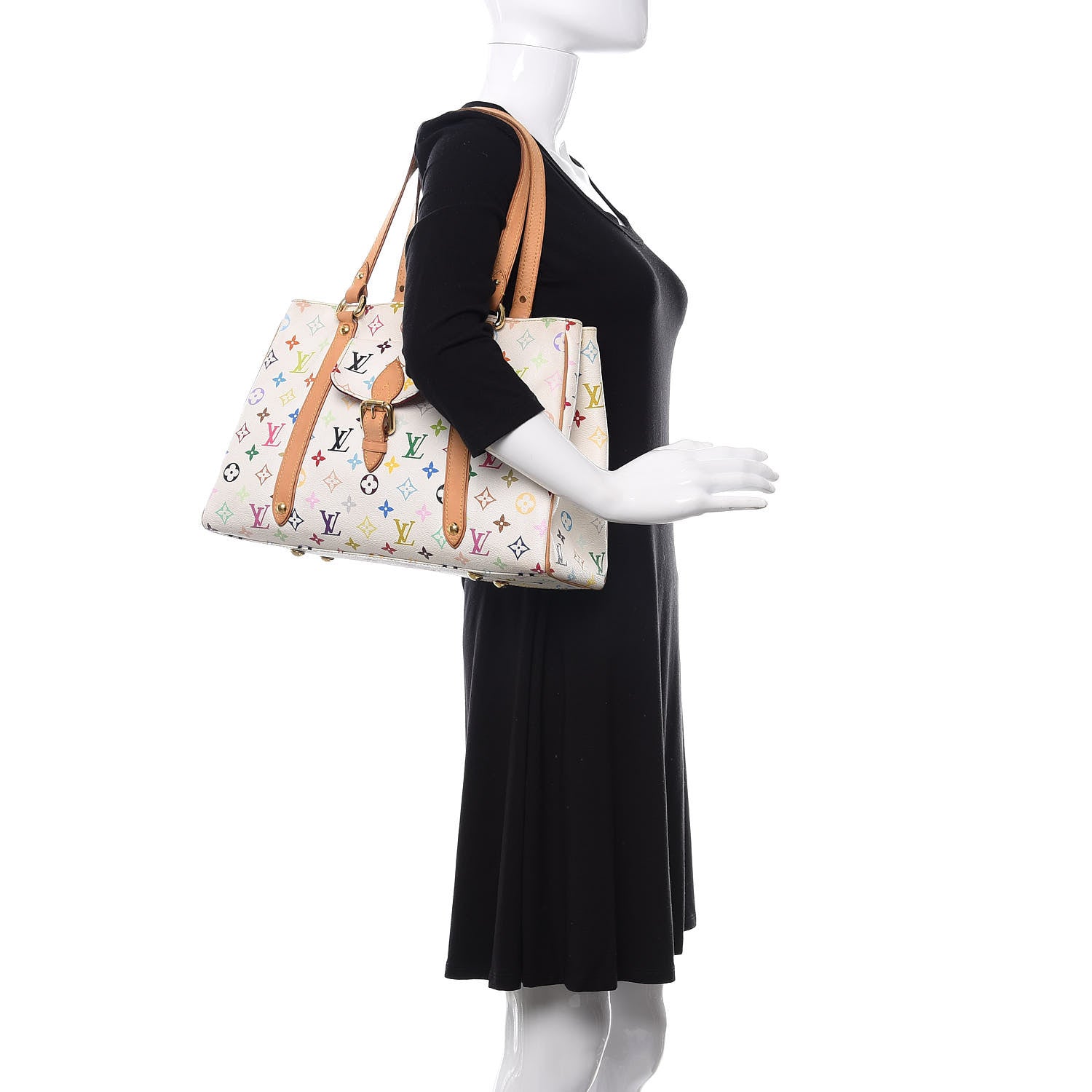 Louis Vuitton Monogram Multicolor Aurelia MM White 2 of 13