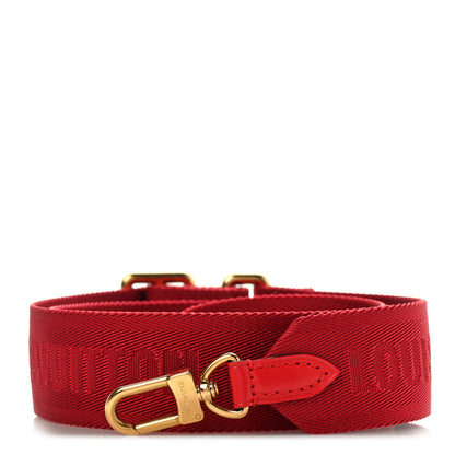 Louis Vuitton Monogram Denim Multi Pochette Accessories Shoulder Strap Red 1 of 3