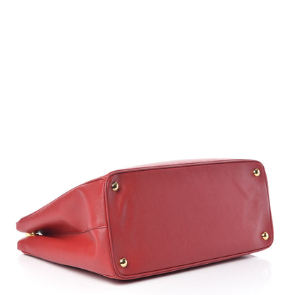 Prada Saffiano Large Galleria Double Zip Tote Fuoco 4 of 11