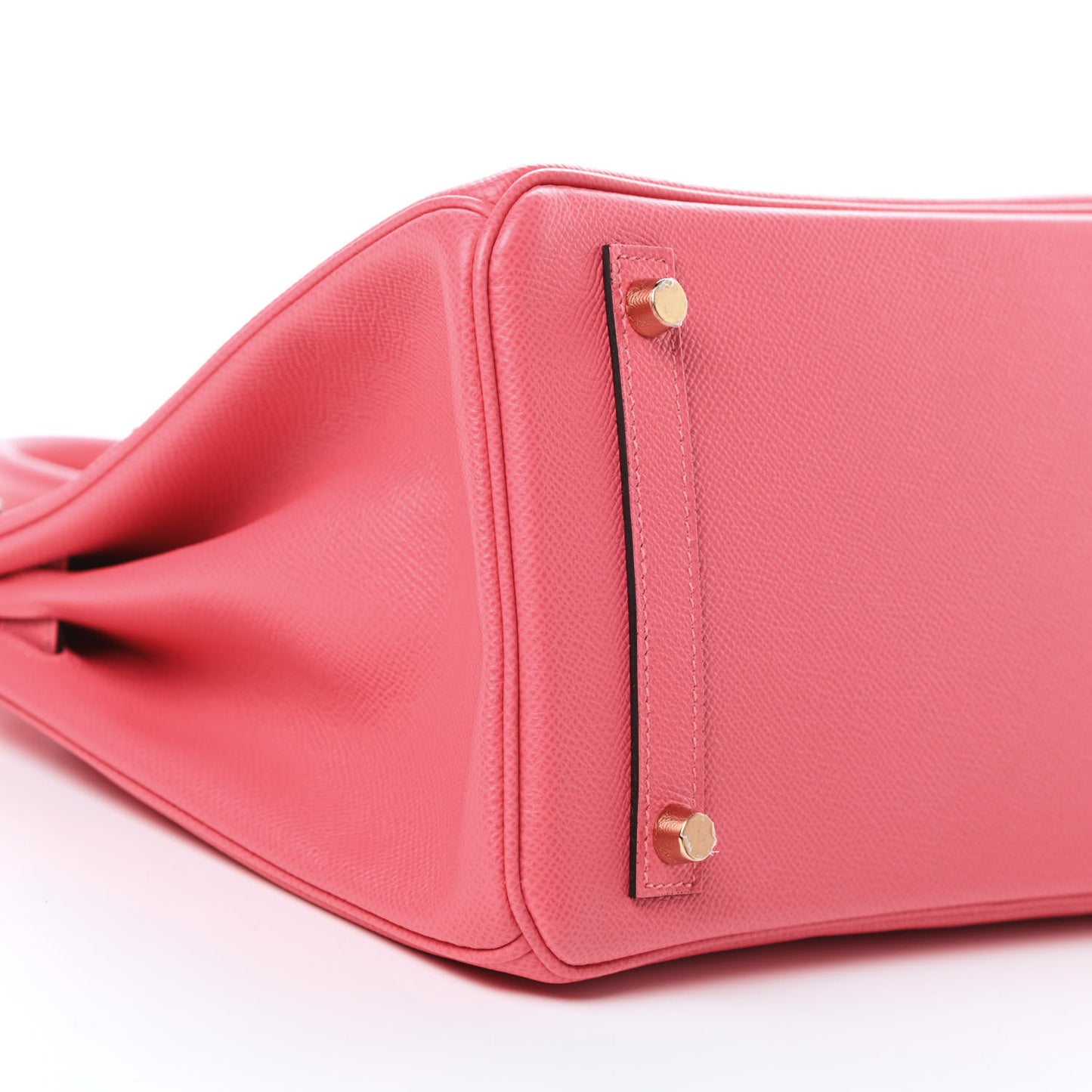 Epsom Horseshoe Birkin 30 Rose Azalee Gris Mouette