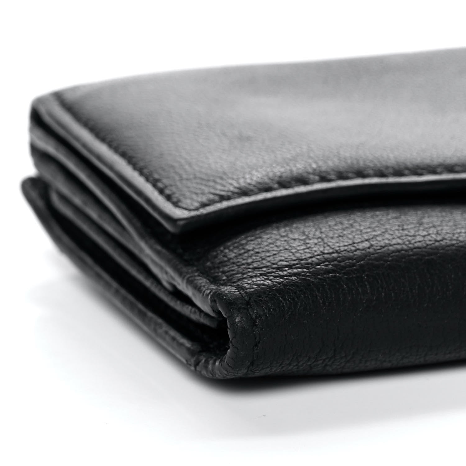 Alexander McQueen Calfskin Skull Continental Wallet Black 19 of 30