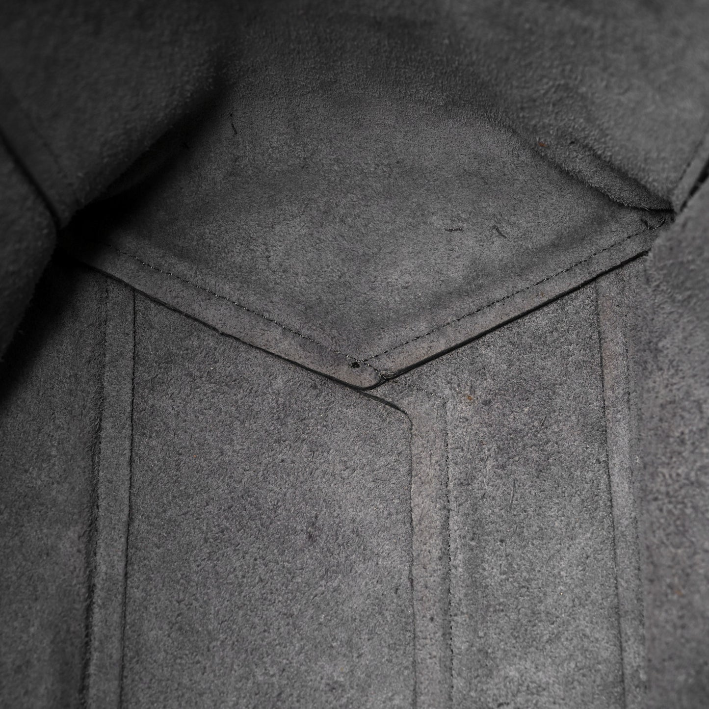 Soft Grained Calfskin Sangle Bucket Bag Kohl