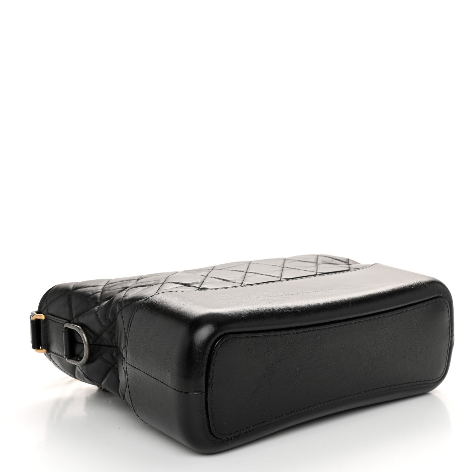 Chanel Aged Calfskin Quilted Medium Gabrielle Hobo Black 4 of 10