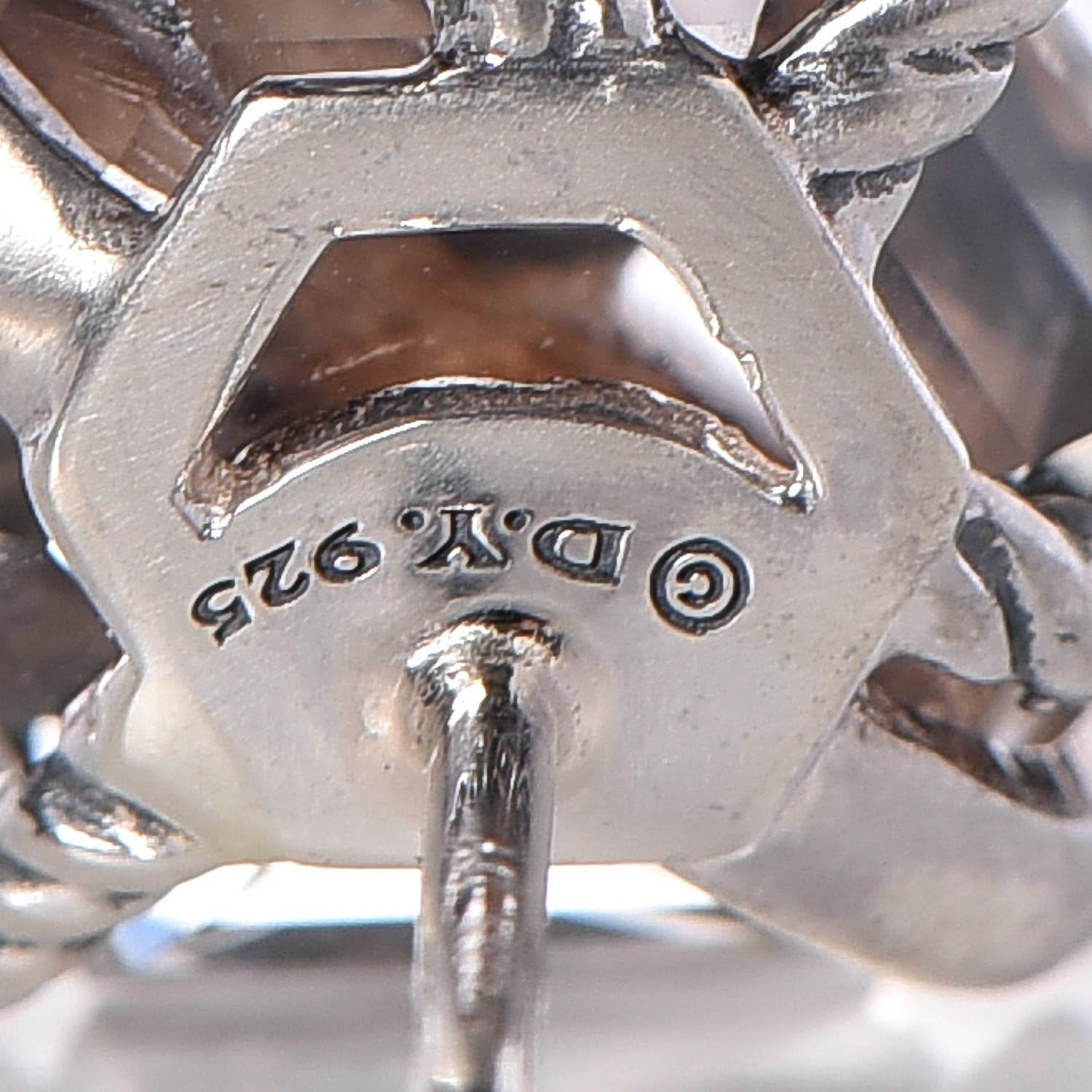 David Yurman Sterling Silver Diamond Crystal 10mm Cable Wrap Earrings 4 of 4