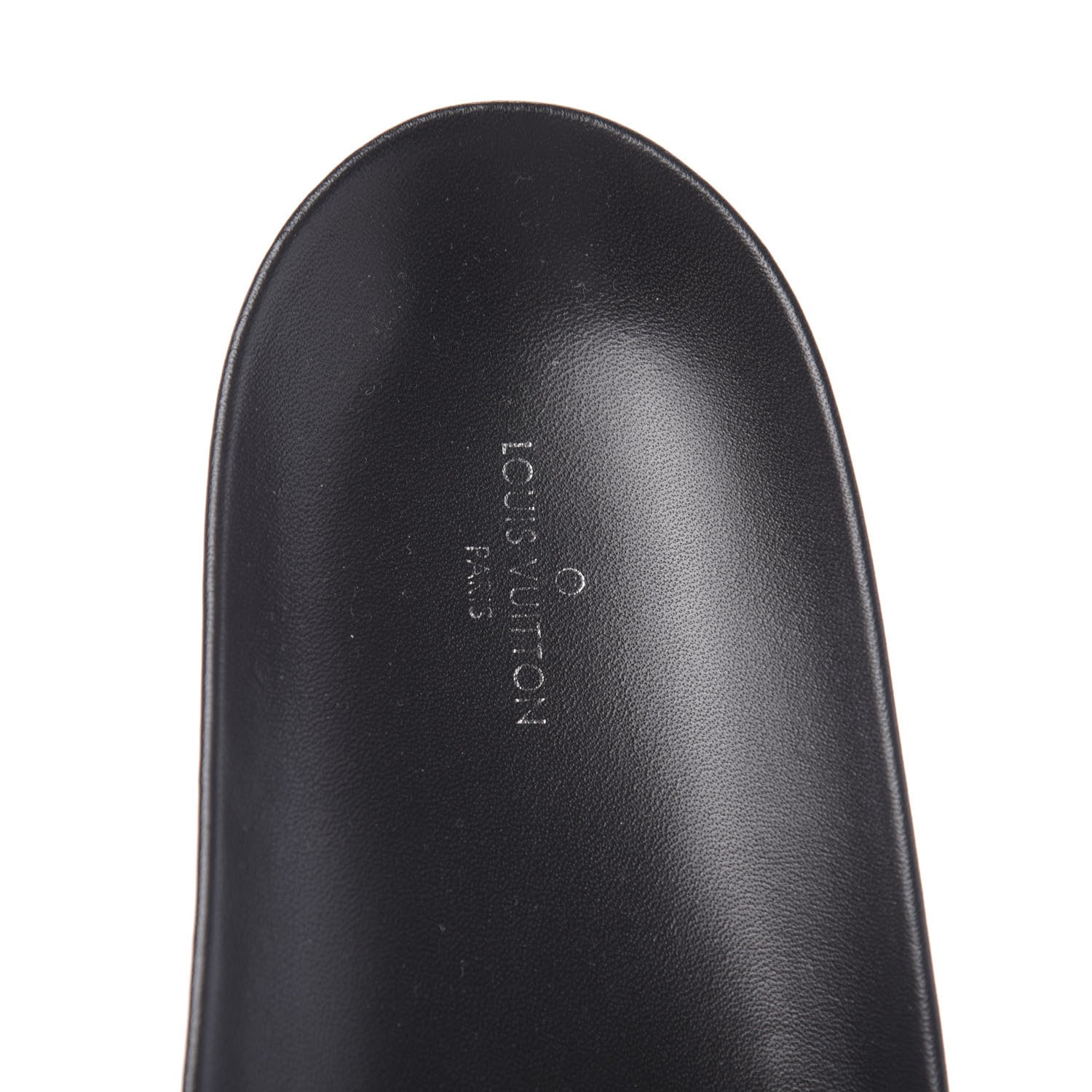 Louis Vuitton Calfskin Monogram Bom Dia Flat Mule 41 Black White 6 of 9