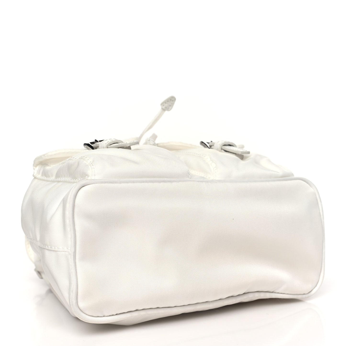 Nylon Vela Mini Crossbody Backpack White