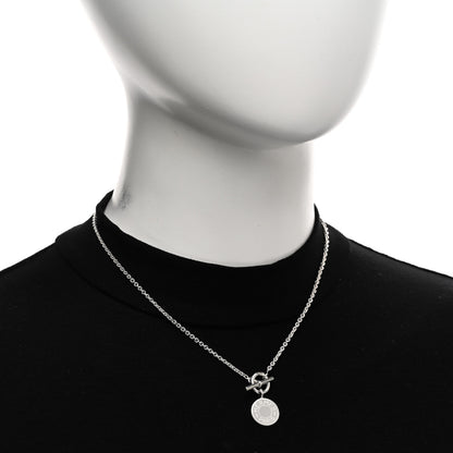 Hermes Sterling Silver Amulettes H Confettis Pendant Necklace 2 of 5