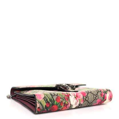 Gucci GG Supreme Monogram Blooms Mini Dionysus Chain Wallet Beige Multicolor Dry Rose 4 of 11