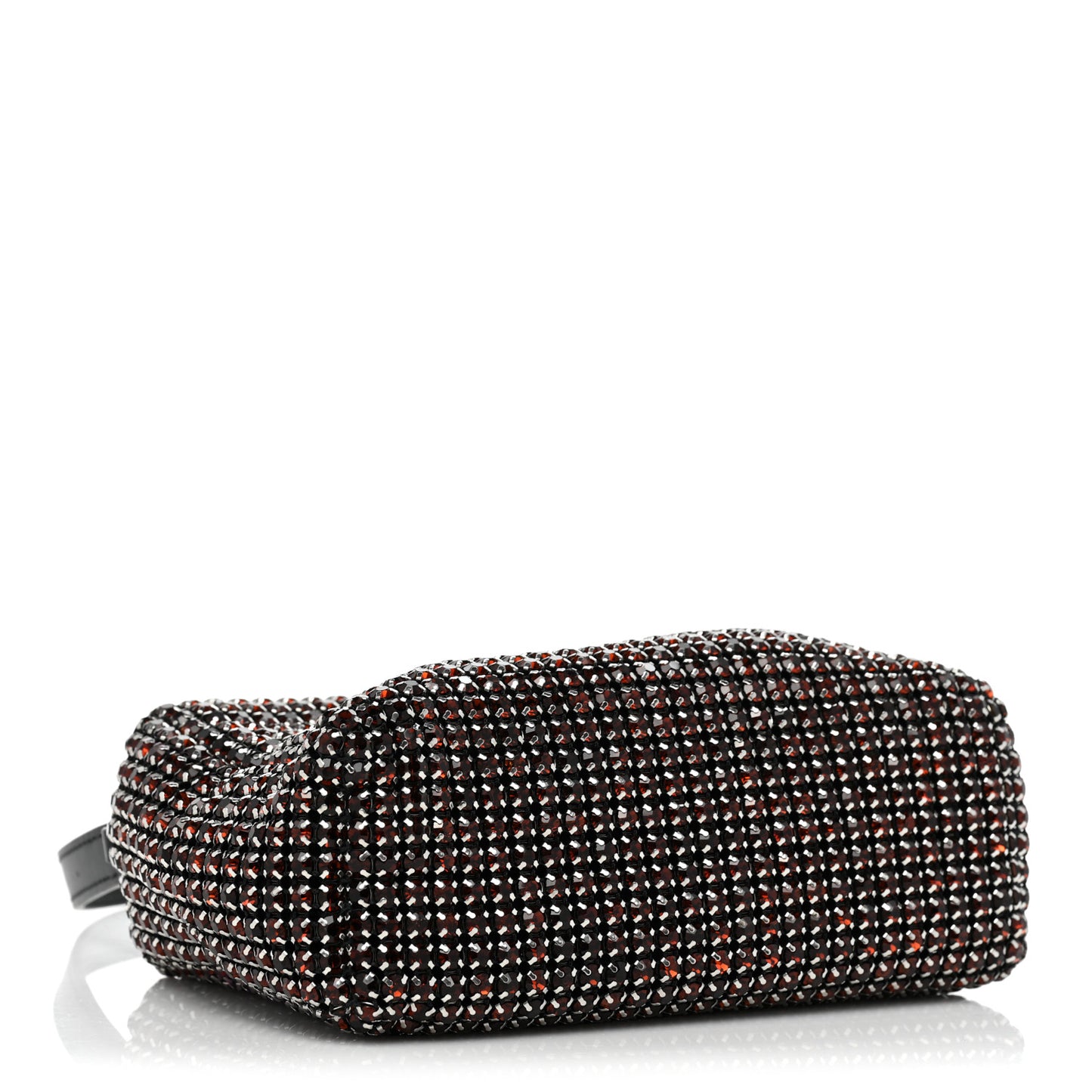Mesh Crystal Rhinestone Mini Heiress Pouch Cola