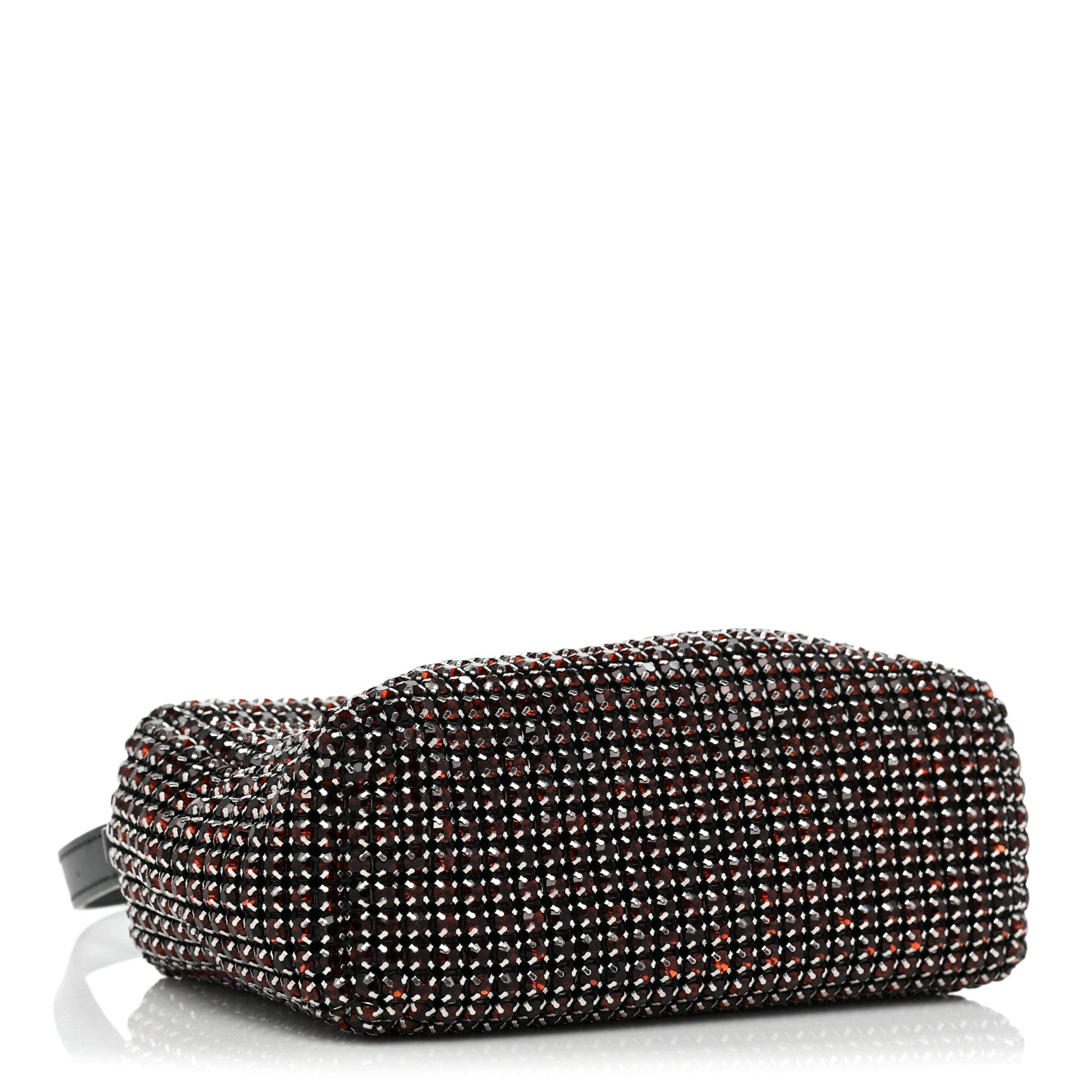 Alexander Wang Mesh Crystal Rhinestone Mini Heiress Pouch Cola 4 of 8