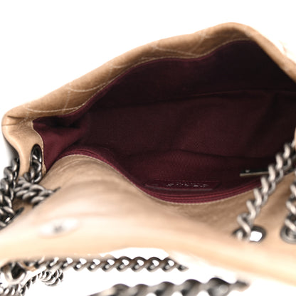 Chanel Glazed Calfskin Nameplate Flap Beige 5 of 10