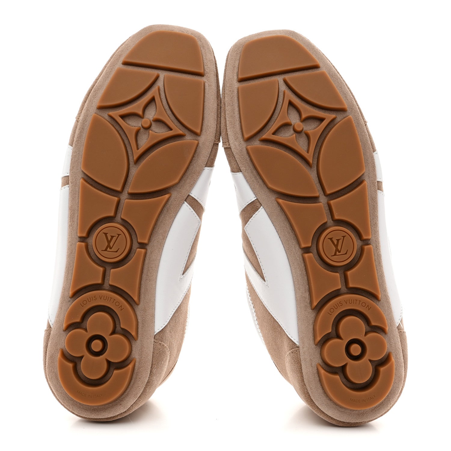 Louis Vuitton Suede Calfskin LV Sneakerina 40 Hazelnut Brown 6 of 9