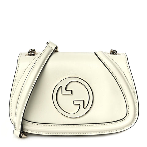 Calfskin Blondie Small Shoulder Bag Mystic White