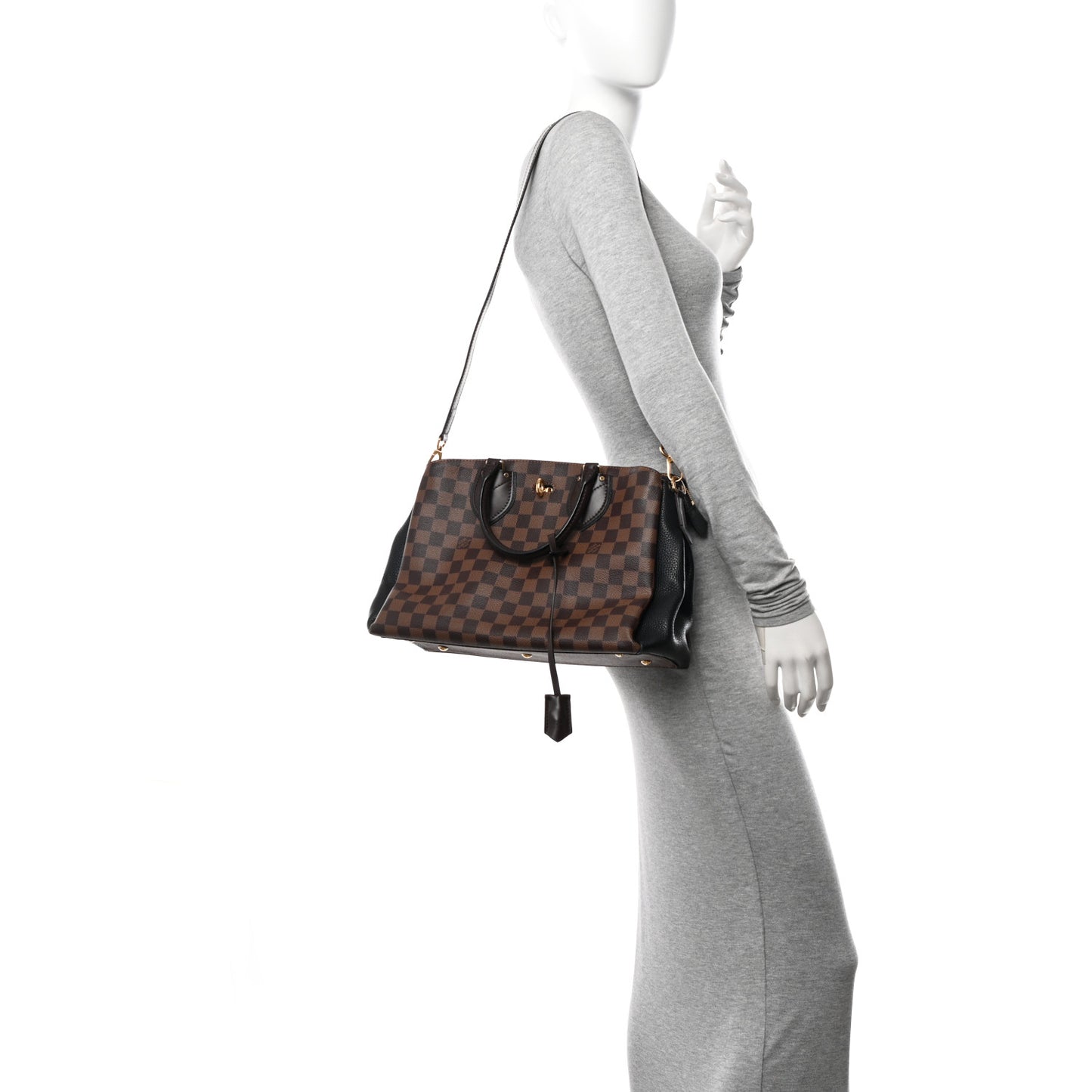 Cuir Taurillon Damier Ebene Normandy Black