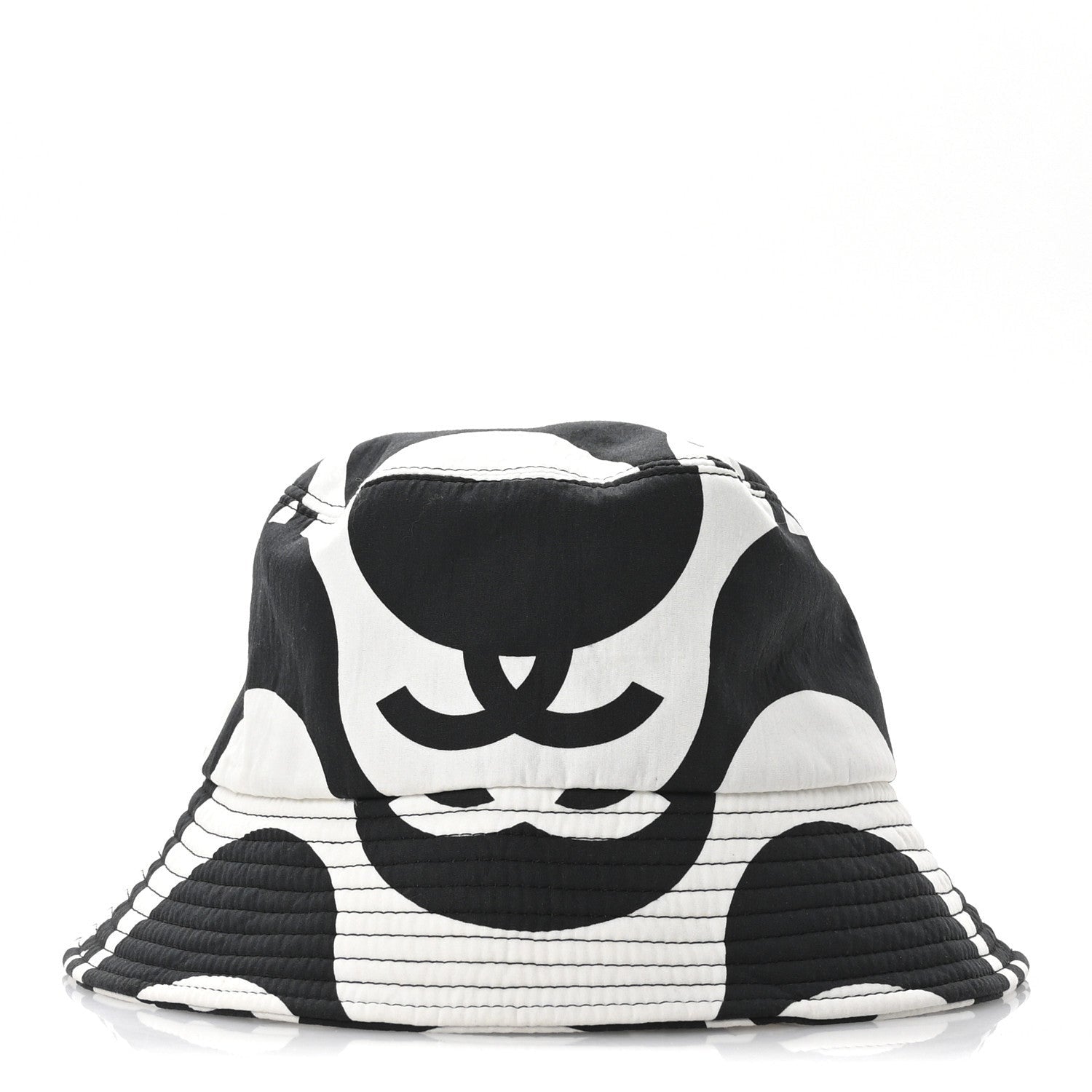 Chanel Cotton CC Bucket Hat Black White 3 of 7
