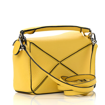 Loewe Calfskin Mini Puzzle Bag Yellow 3 of 9