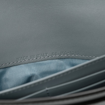 Christian Dior Goatskin Saddle Chain Wallet Pouch Cloud Blue 8 of 11
