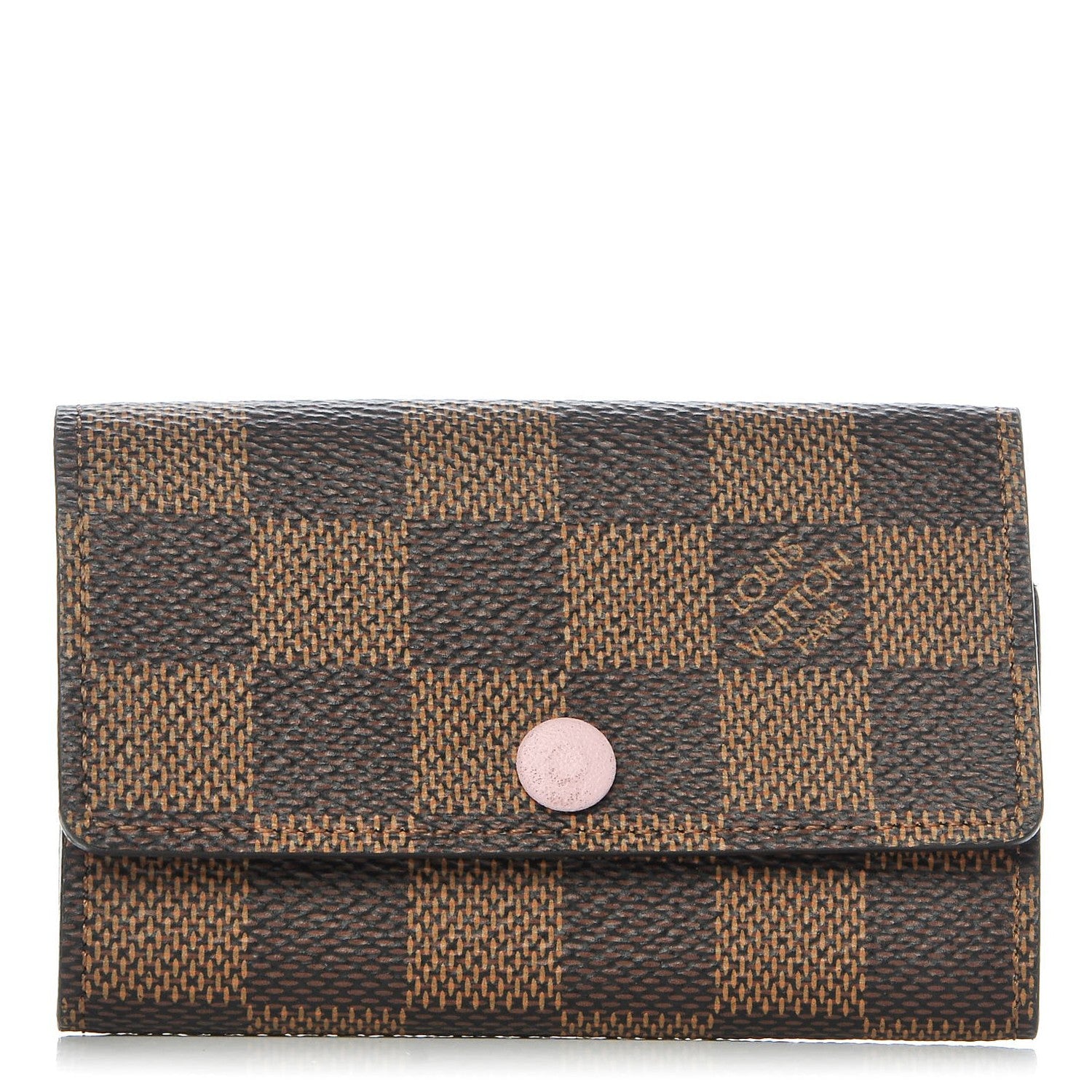 Louis Vuitton Damier Ebene Multicles 6 Key Holder Rose Ballerine 1 of 8