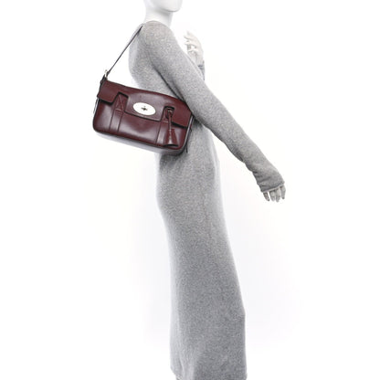 Mulberry Shiny Smooth Calfskin East West Bayswater Black Cherry 2 of 7