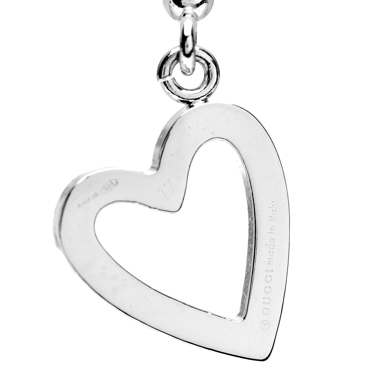 Gucci Sterling Silver Boule Heart Toggle Bracelet 3 of 3