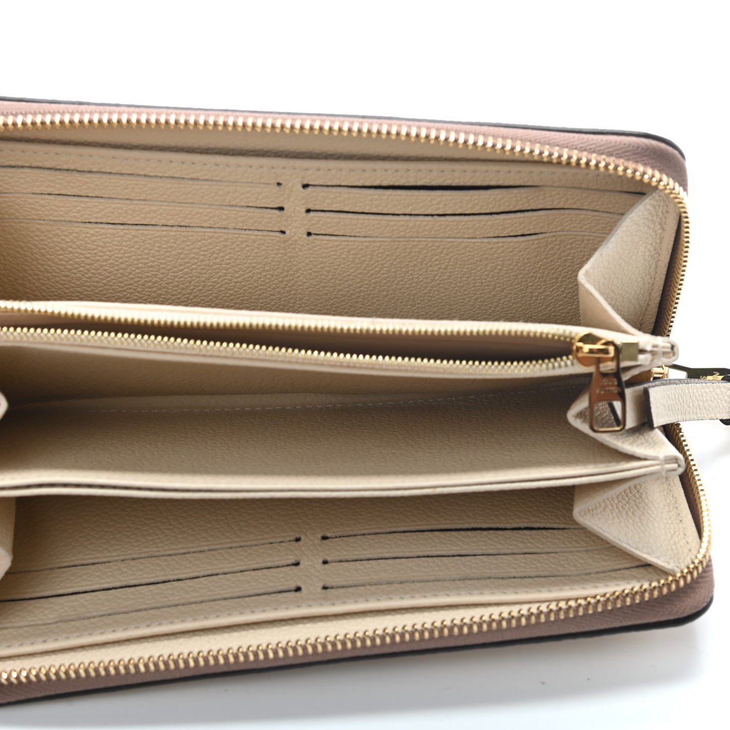 Empreinte Monogram Giant Zippy Wallet Creme Bois De Rose