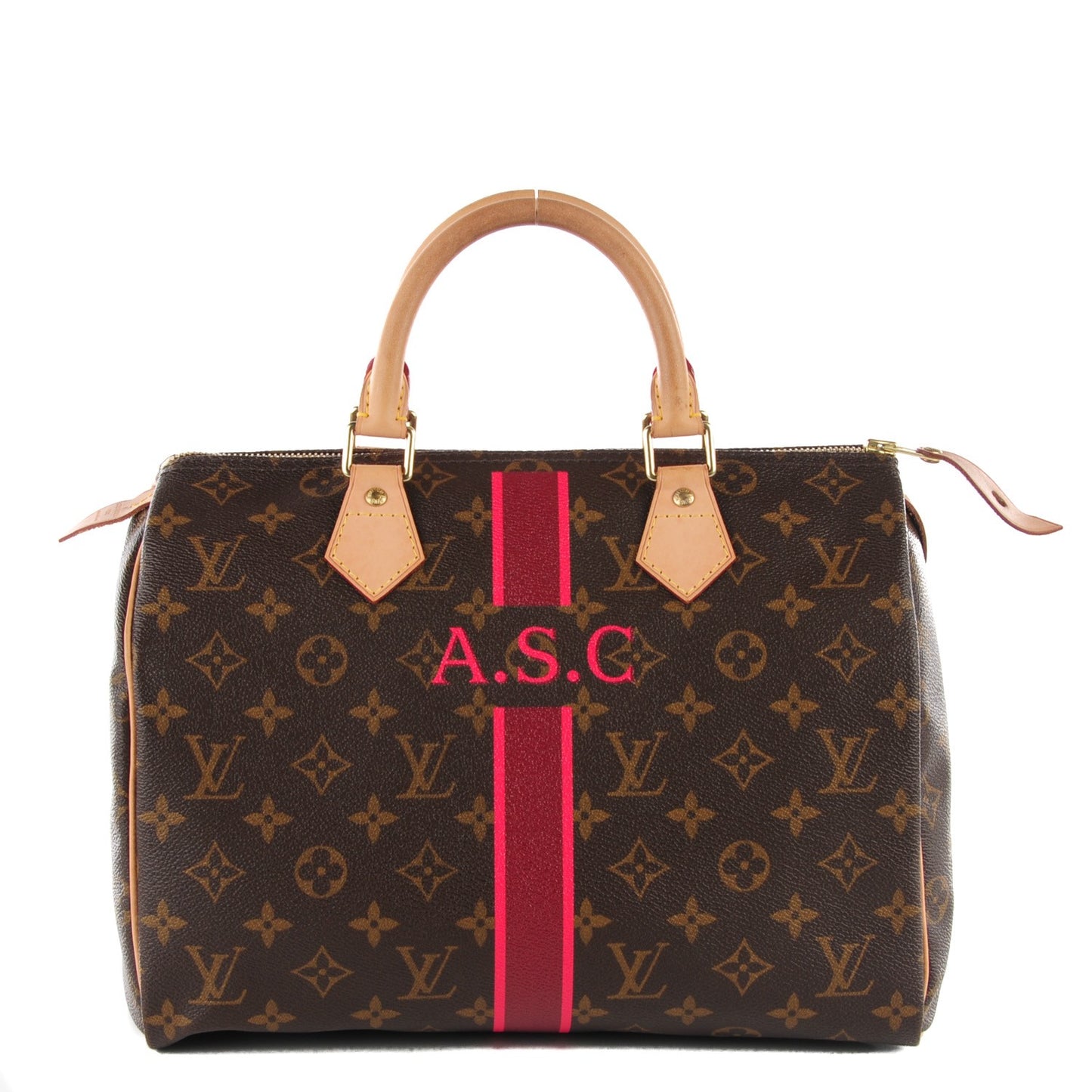 Monogram My LV Heritage Speedy 30 Bordeaux Fuchsia