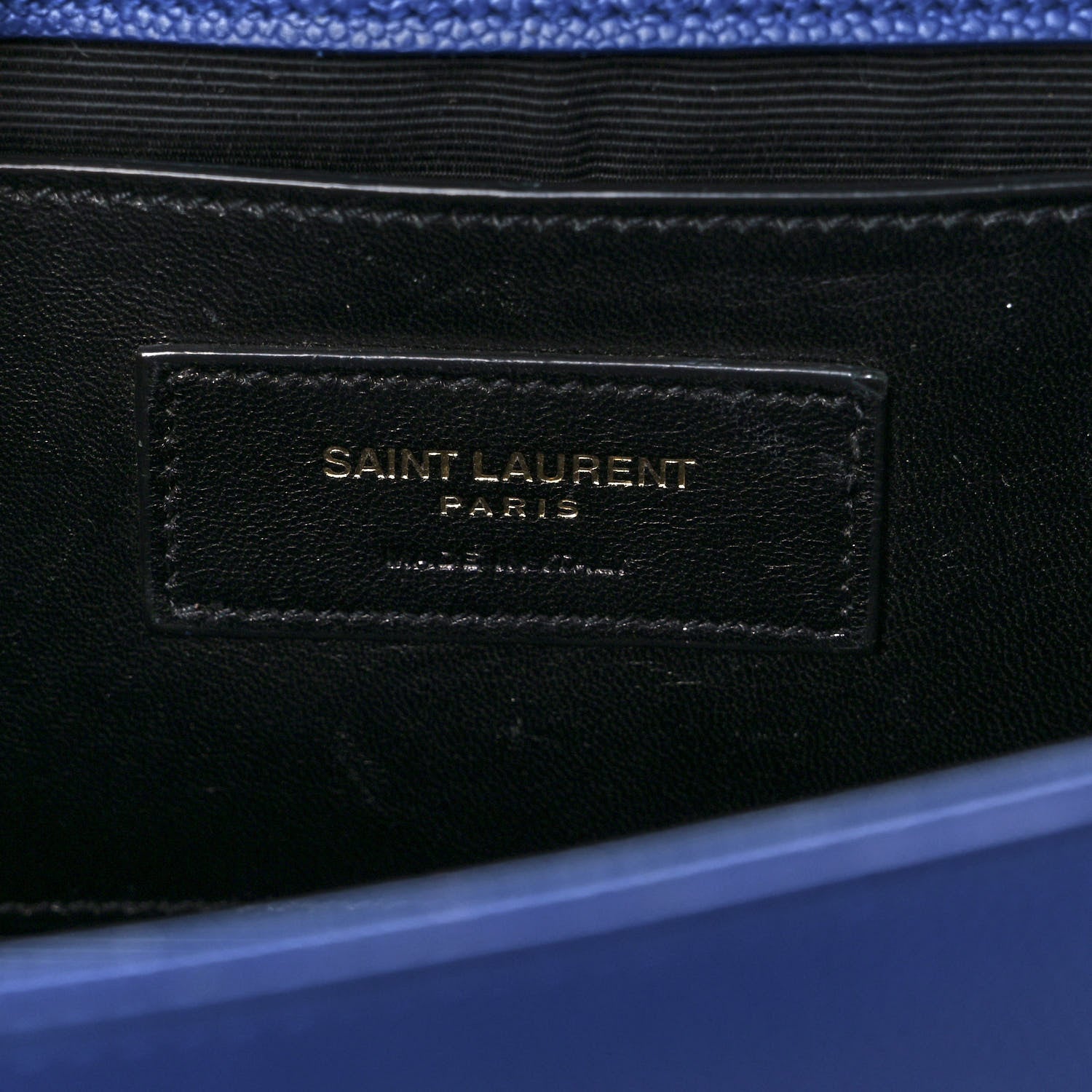 Saint Laurent Grain De Poudre Medium Classic Monogram Kate Satchel Flash Blue 6 of 9