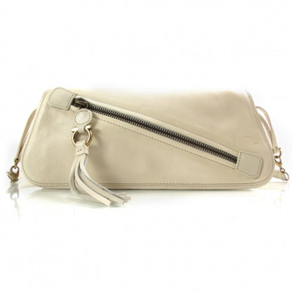 FASHIONPHILE SALVATOREFERRAGAMOLeatherTasselShoulderBagIvory 1 of 10