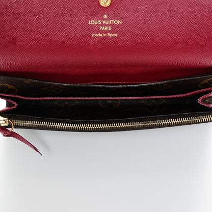 Louis Vuitton Monogram Emilie Wallet Fuchsia 5 of 6