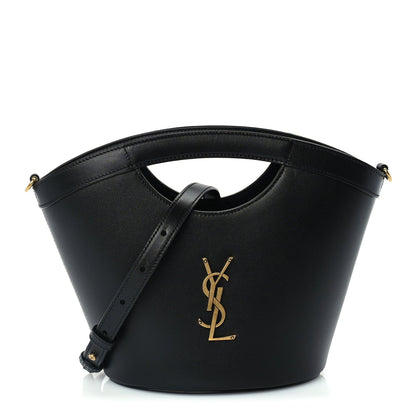Saint Laurent Calfskin Mini Celia Tote Black 1 of 8