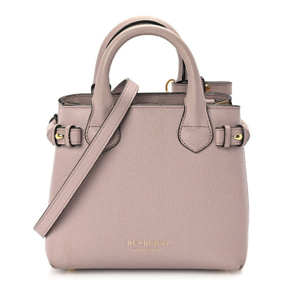 Burberry Derby Calfskin House Check Small Banner Tote Pale Orchid 1 of 8