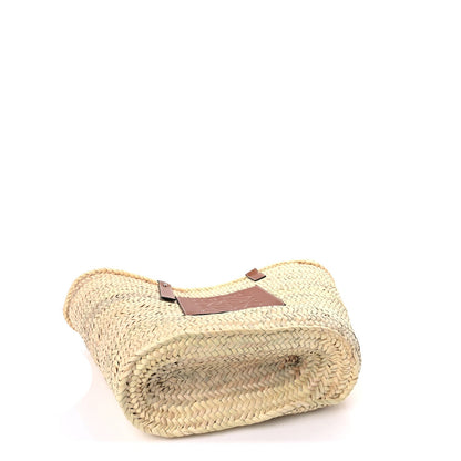 Loewe Raffia Large Basket Tote Bag Natural Tan 3 of 7