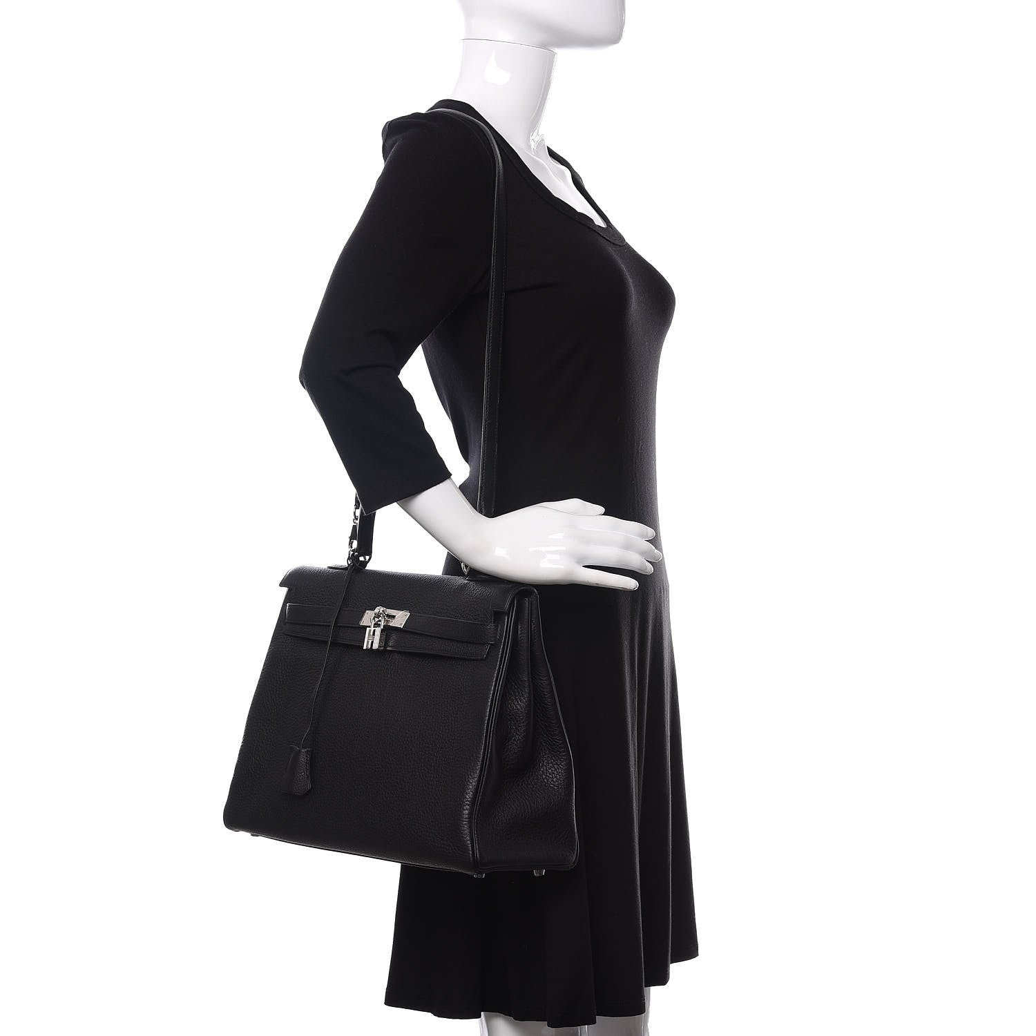 Hermes Togo Kelly Retourne 35 Black 2 of 41
