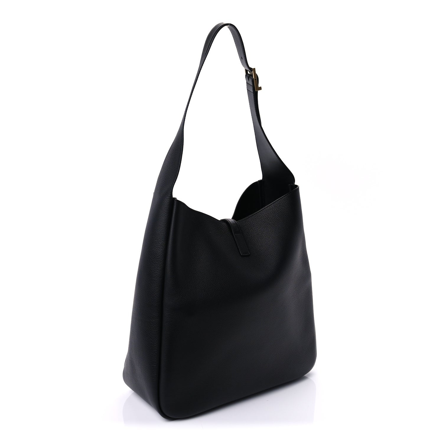 Saint Laurent Supple Calfskin Large Le 5 A 7 Soft Hobo Black 2 of 7
